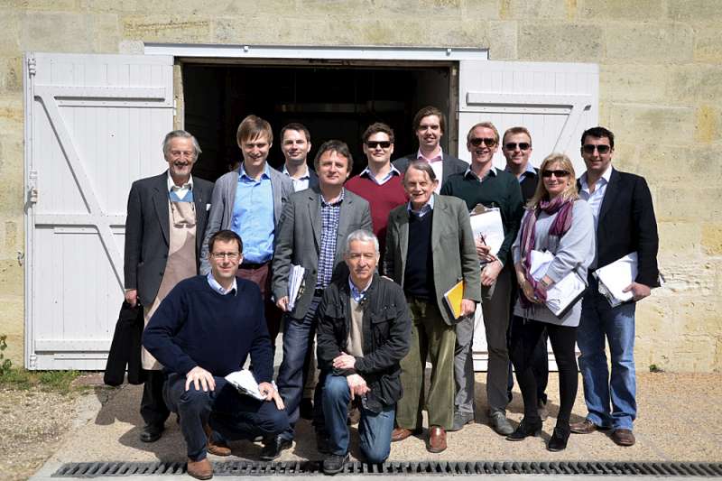 Team Photo at Eglise Clinet with Denis Durantou